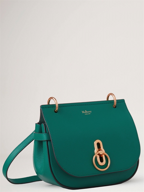 Mulberry Small Amberley Satchel Malachite Small Classic Grain